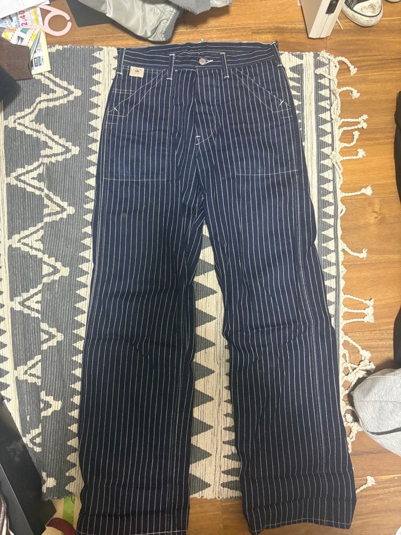 東洋　sugar cane ウォバッシュ　ストライプパンツ