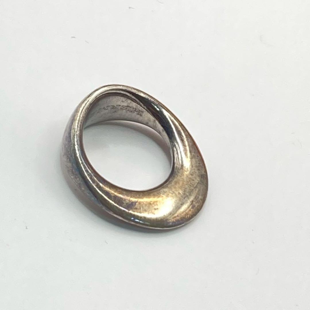 【美品】エルメス　ヴィンテージリング　指輪　シルバー925 ロゴ刻印　稀少品