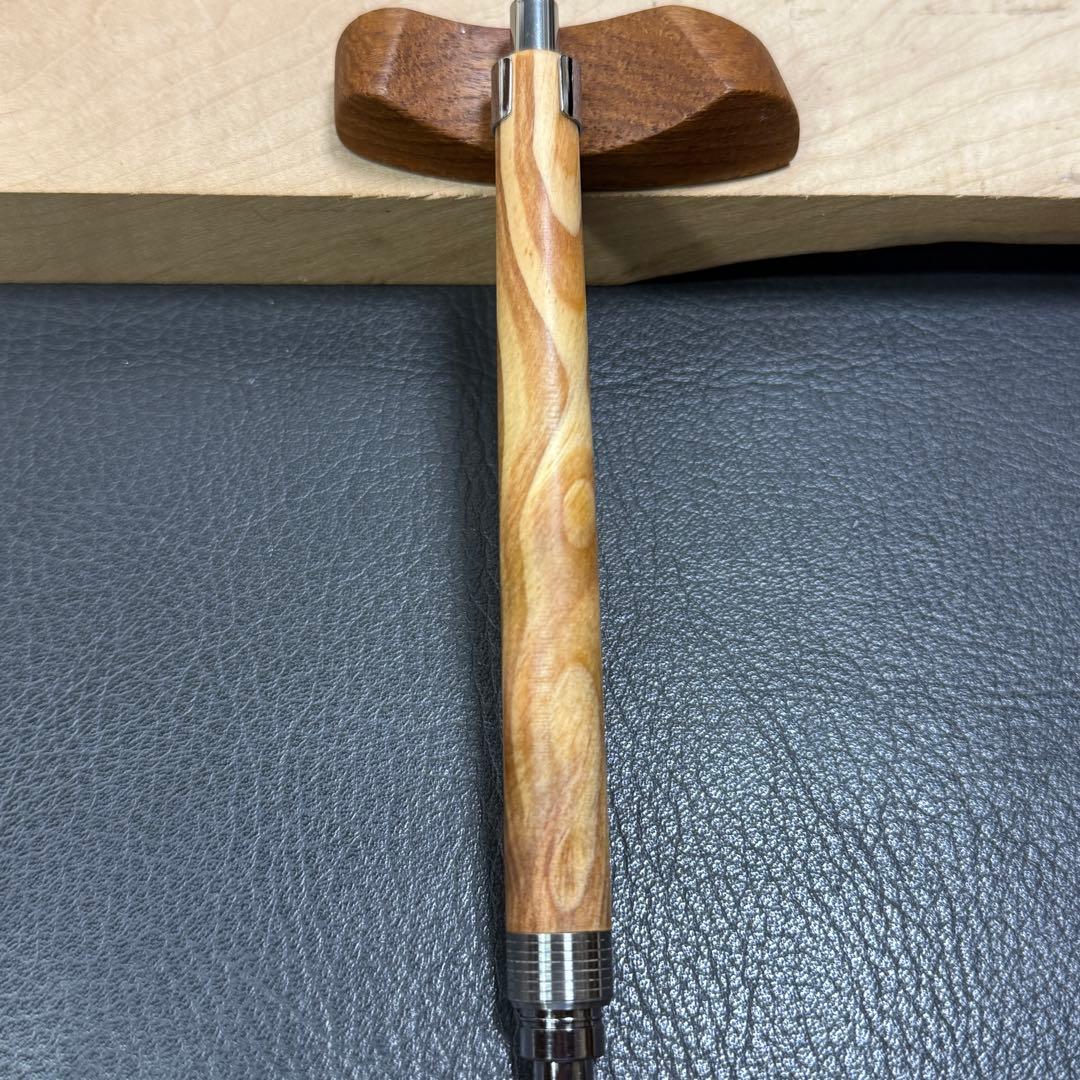 177肥松　木製シャーペン　最強低重心溝付き　ステンレス