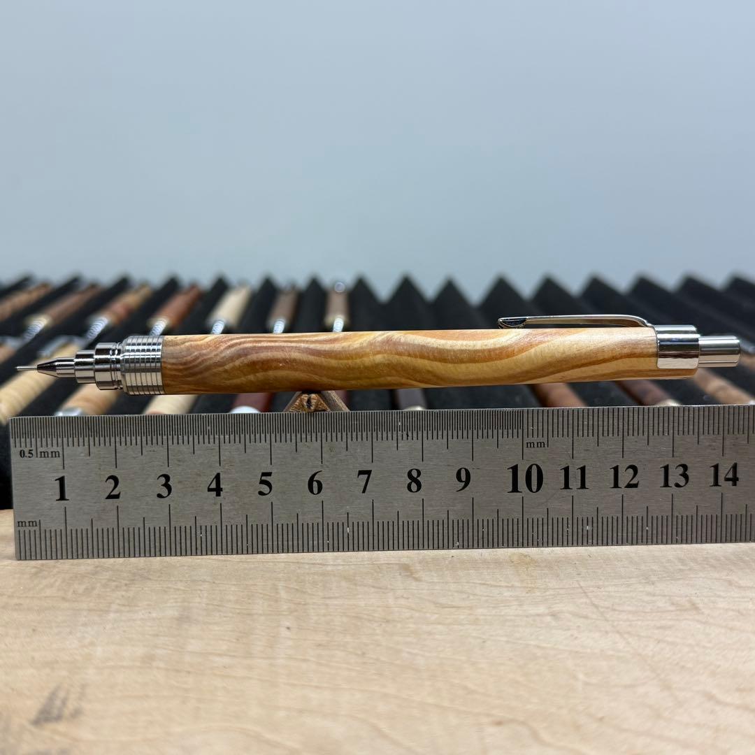 177肥松　木製シャーペン　最強低重心溝付き　ステンレス