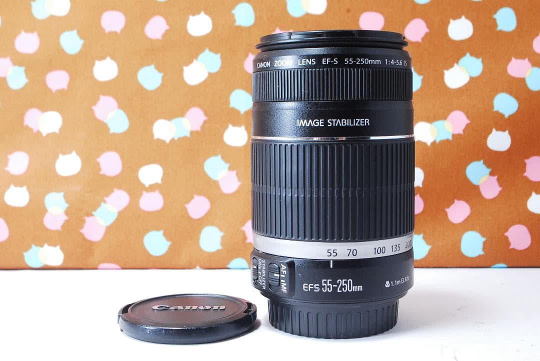 ✨美品✨大人気望遠✨Canon EF-S 55-250mm F4-5.6 IS
