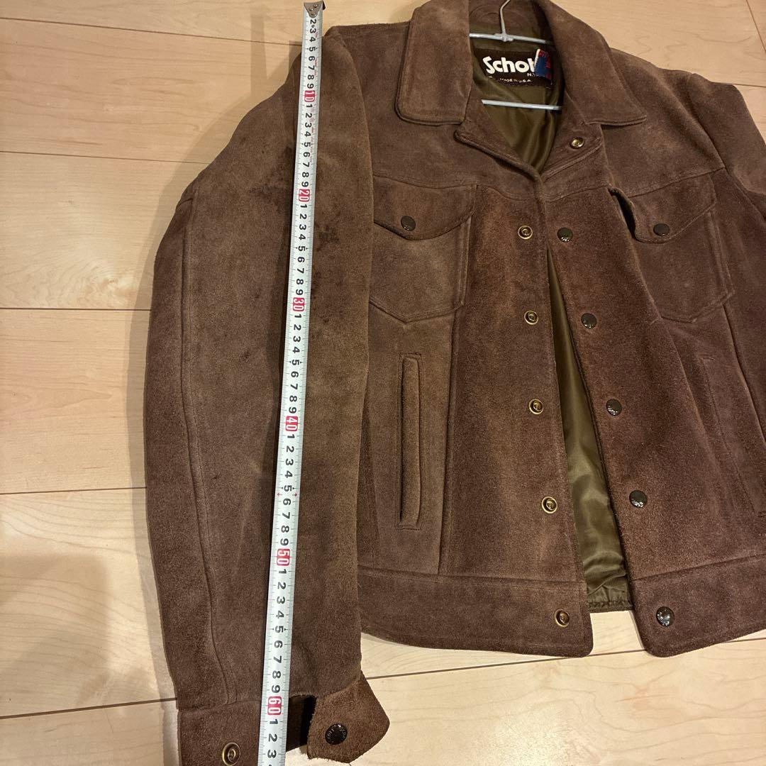 もりお　Schott スエードブラウンジャケット