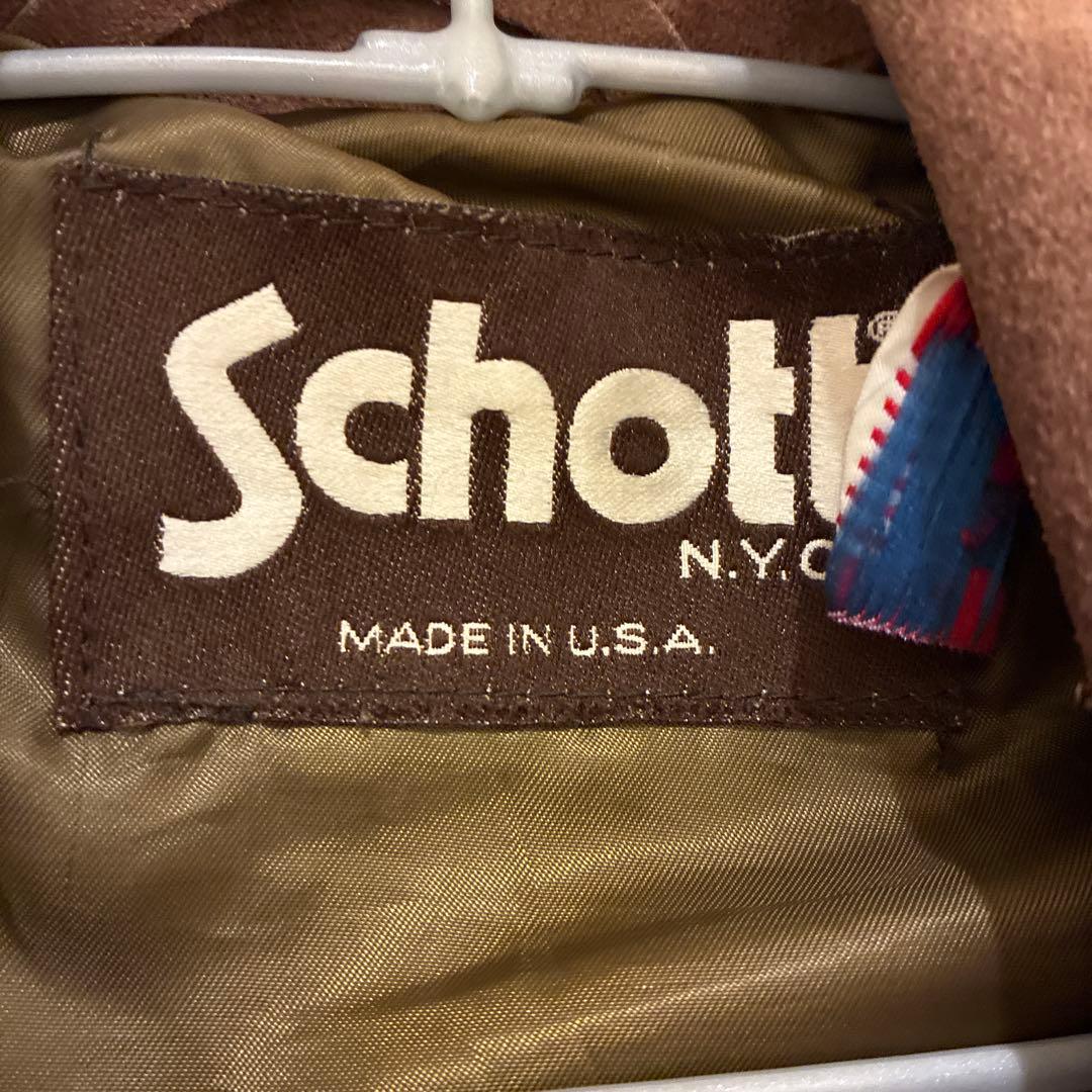 もりお　Schott スエードブラウンジャケット