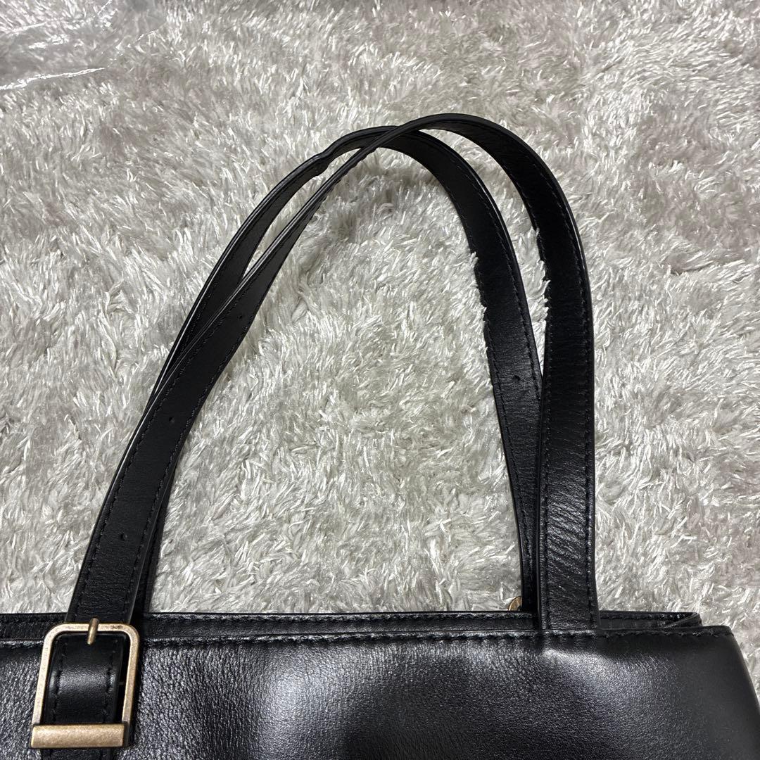 ブライト V トート　黒　（マザーハウス）