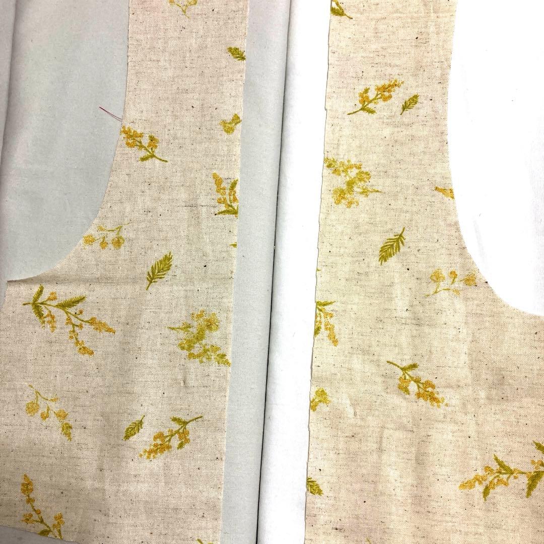 ミモザ　ワンピース　ハンドメイド