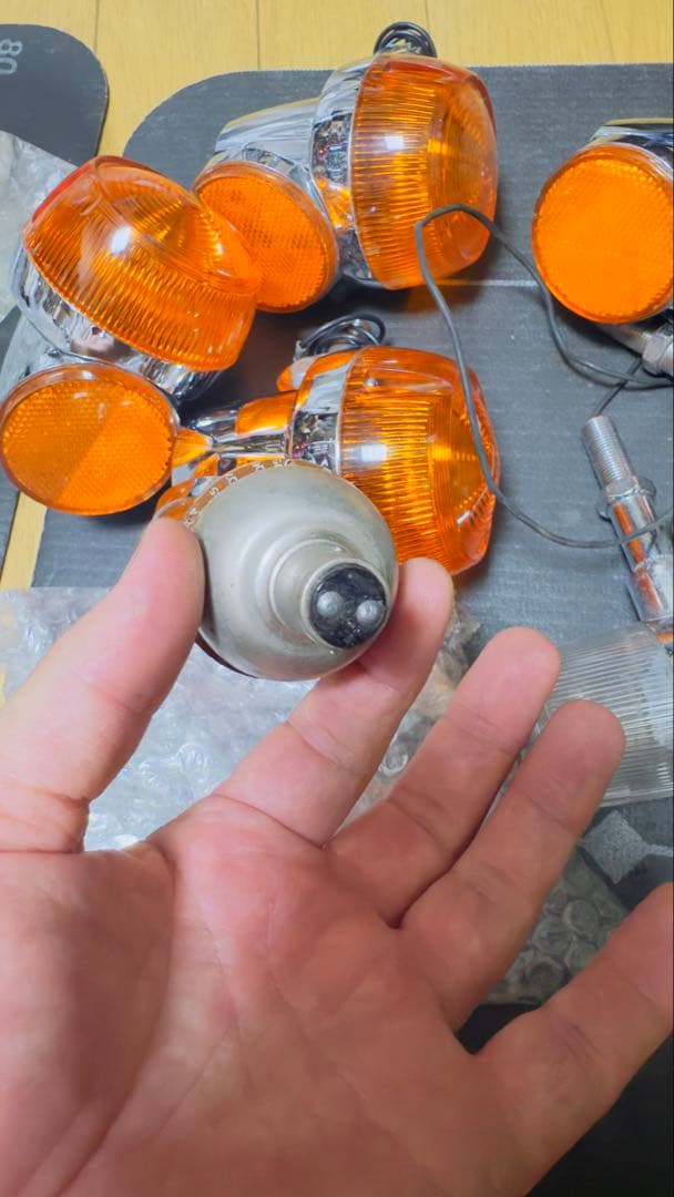 GT380 GT550 クルクルテールランプ　当時物　光ってるのは参考