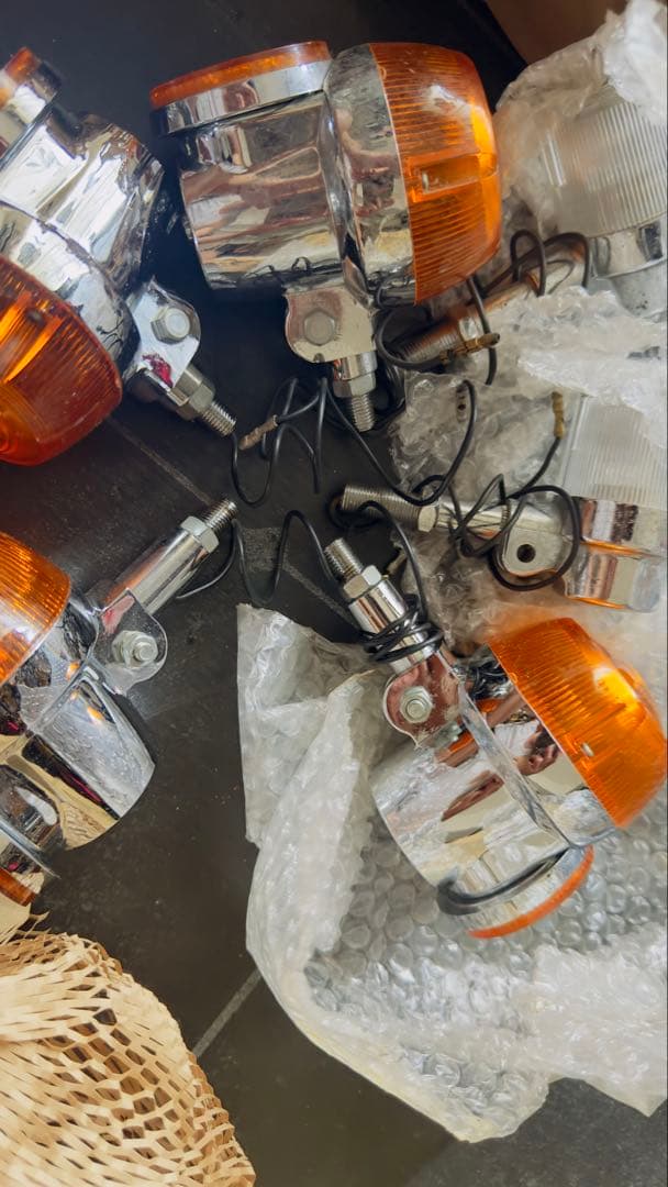 GT380 GT550 クルクルテールランプ　当時物　光ってるのは参考