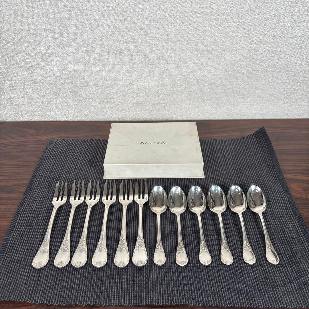 【クーニー様】クリストフル マルリー ケーキフォーク+コーヒースプーン 12P