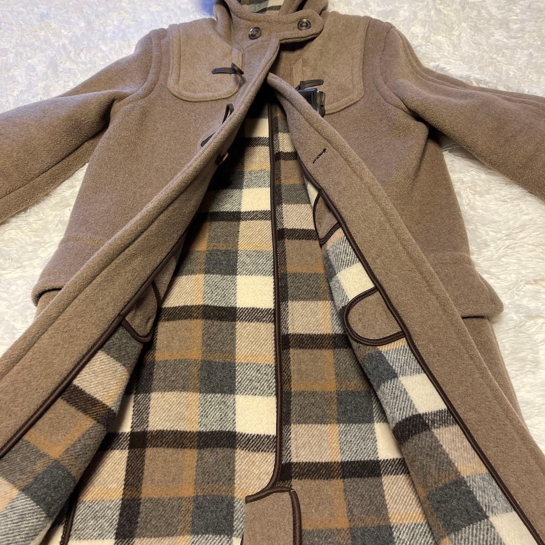 【美品】LONDON Traditionロングダッフルコート38 モカブラウン
