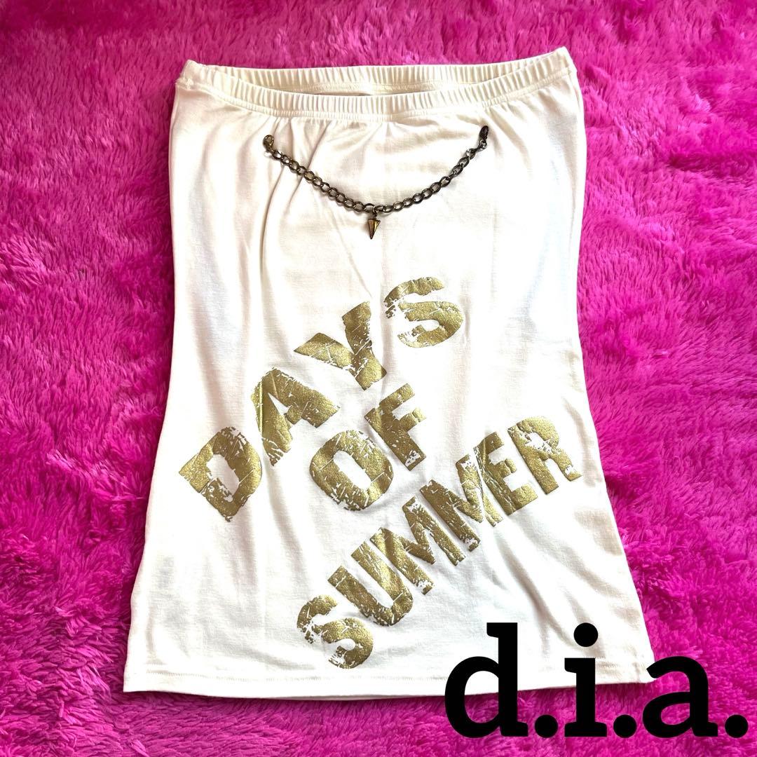 d.i.a. チューブトップ チャームつき【平成ギャル】ベアトップ 希少