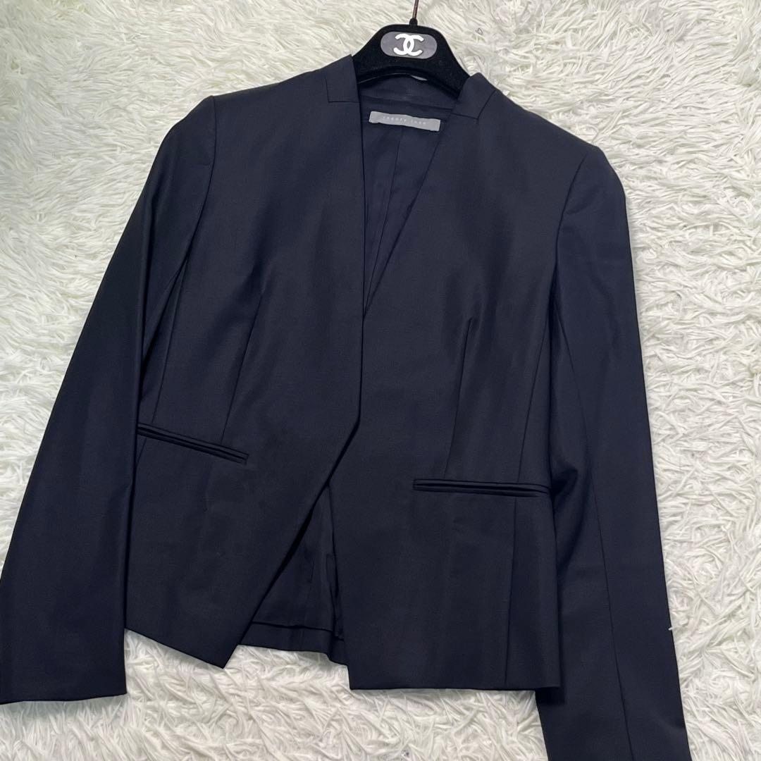 Theory luxe EXECUTIVE ノーカラー パンツスーツ 38