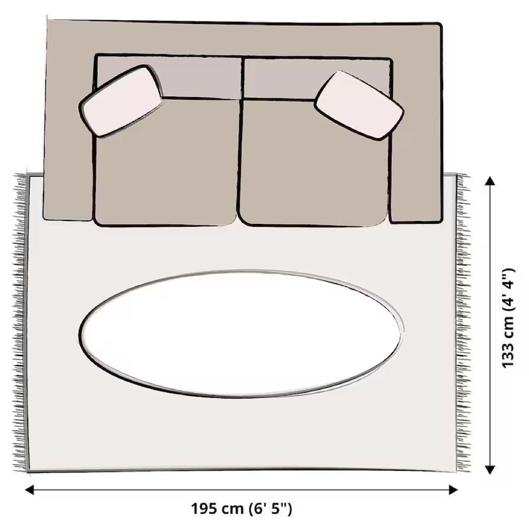 STOENSE ストエンセ 133×195 グレー