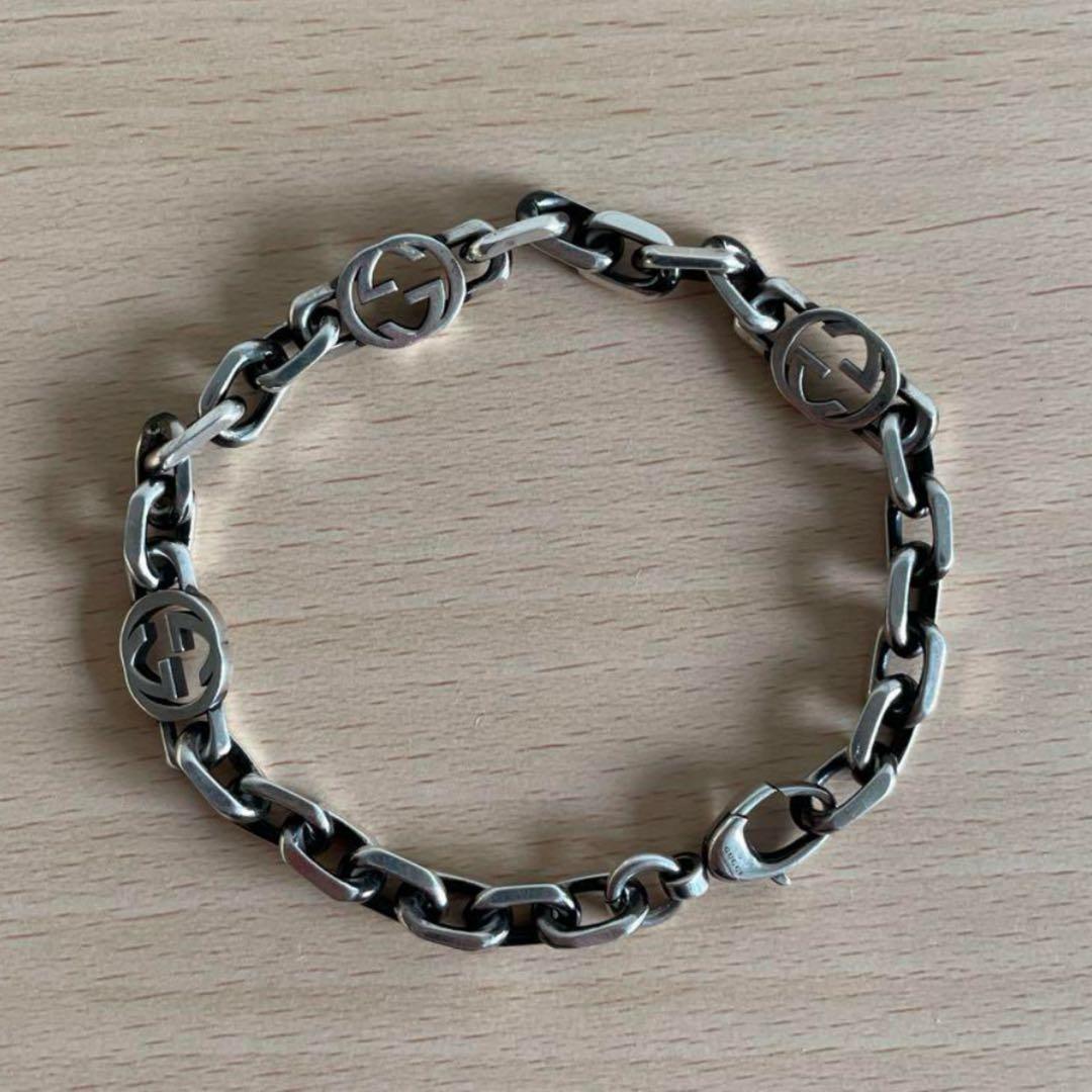 【美品】GUCCI チェーンブレスレット 専用ボックス付き