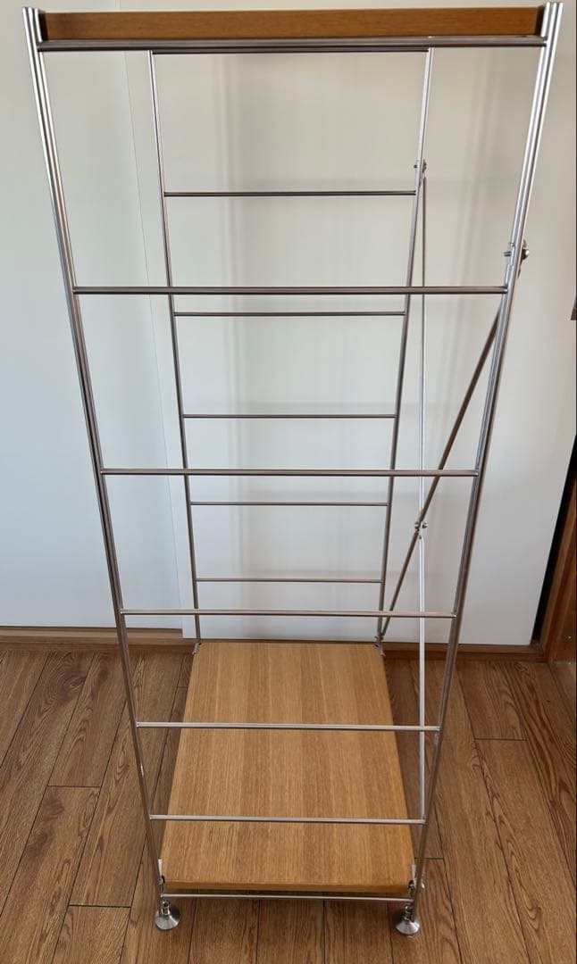 無印良品 ステンレスユニットシェルフ・オーク材棚・中