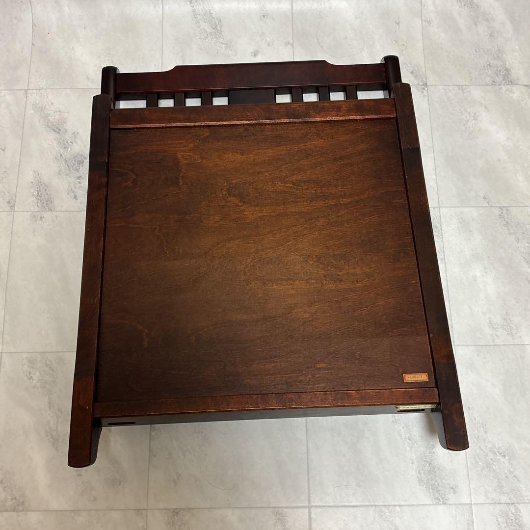 北海道民芸家具　2脚セット　座椅子　折りたたみ　ローチェア　樺材　木製　和室