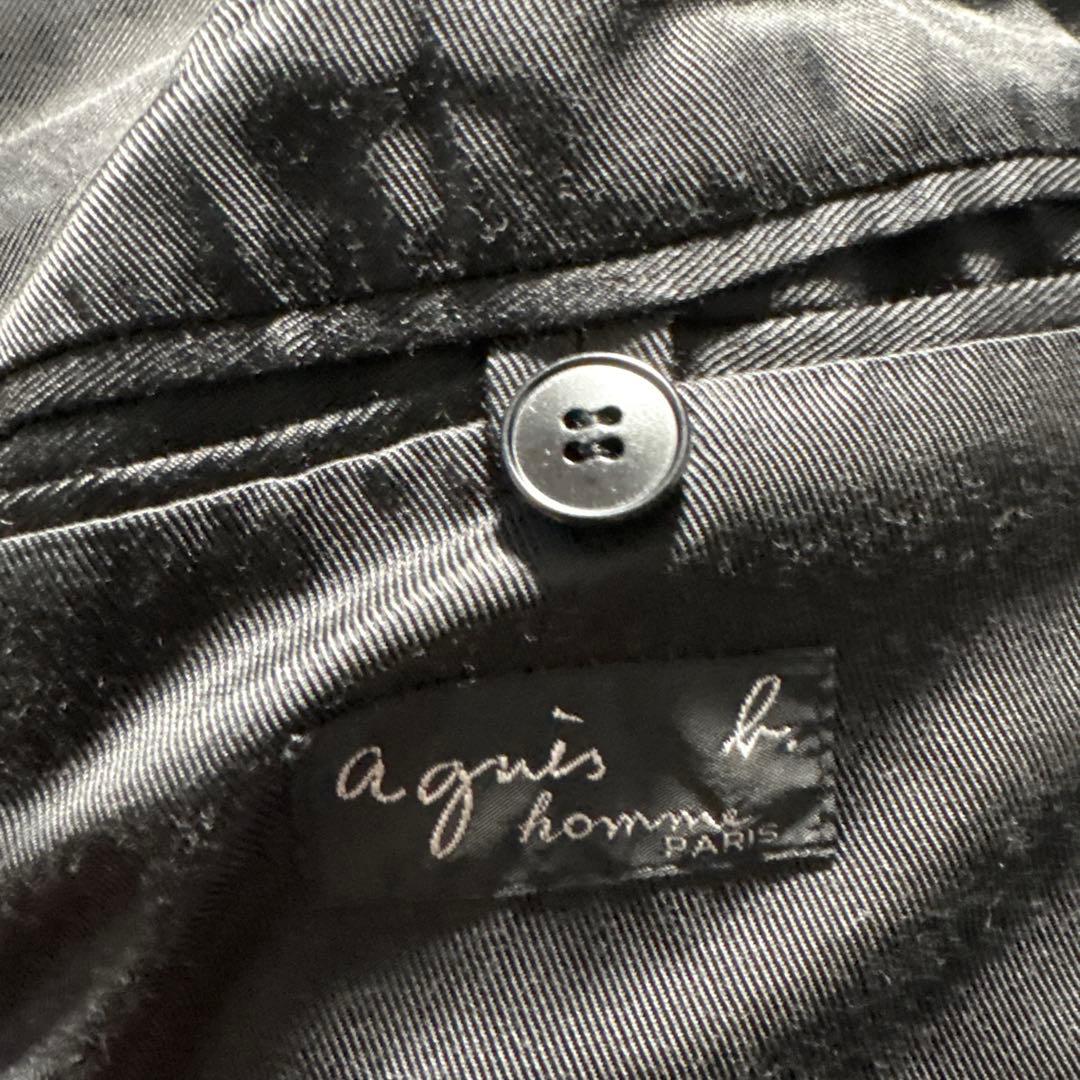 90s agnès b. 八の字ウールジャケットミドル丈　田中オム系　フランス製