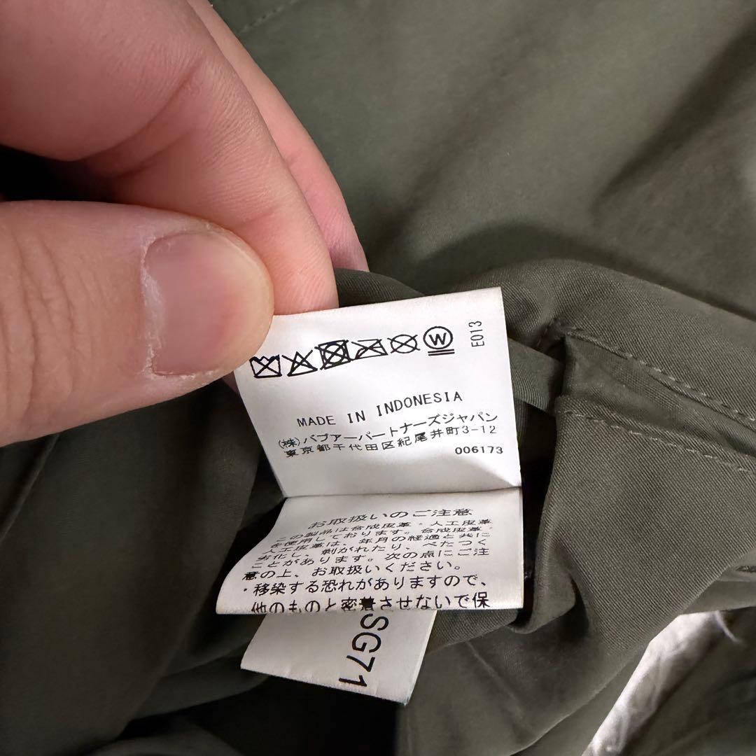 25年製極美品　XLサイズ相当　バブアー　トランスポート　ピーチスキン　完売品