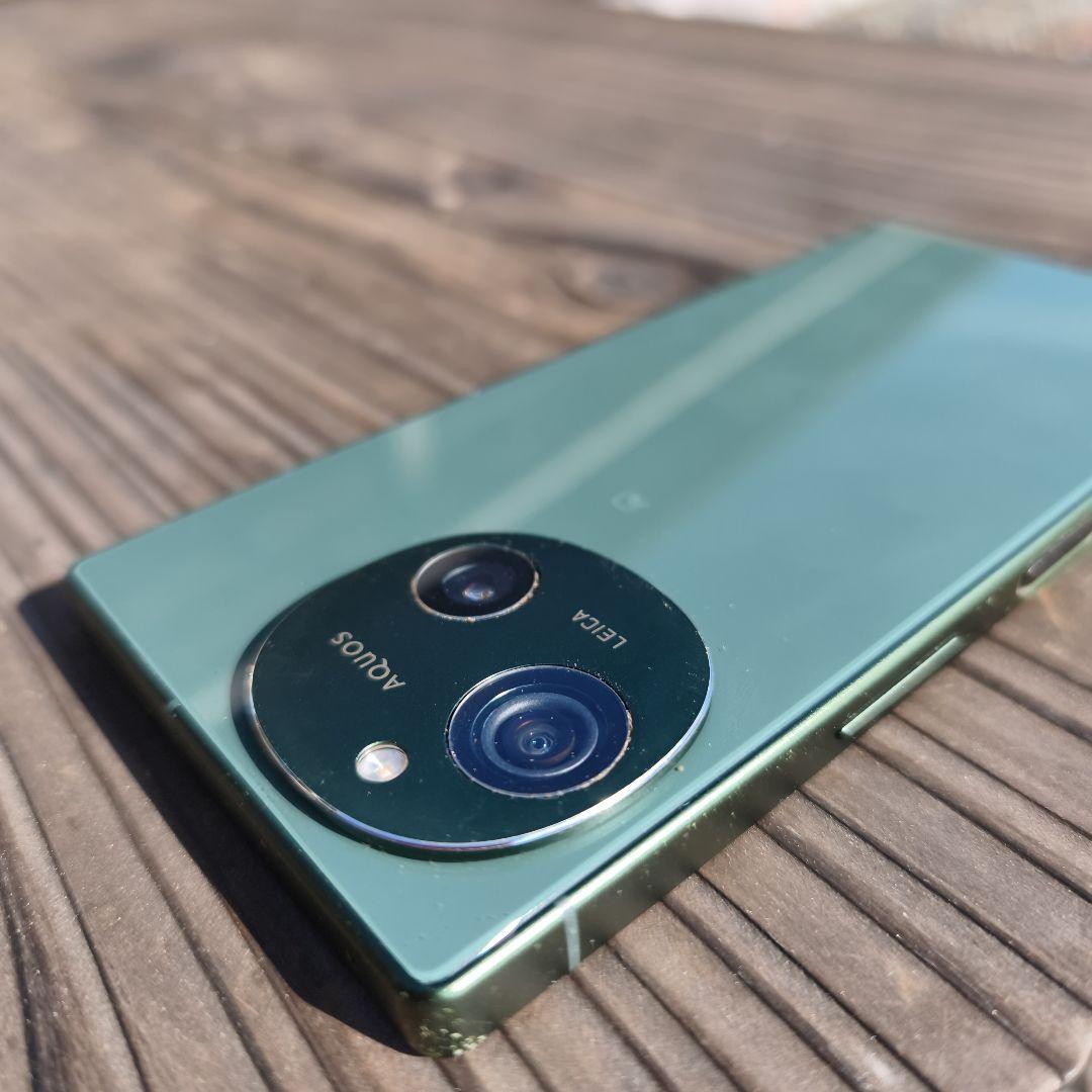 AQUOS R9 グリーン 本体　カメラレンズ交換済み