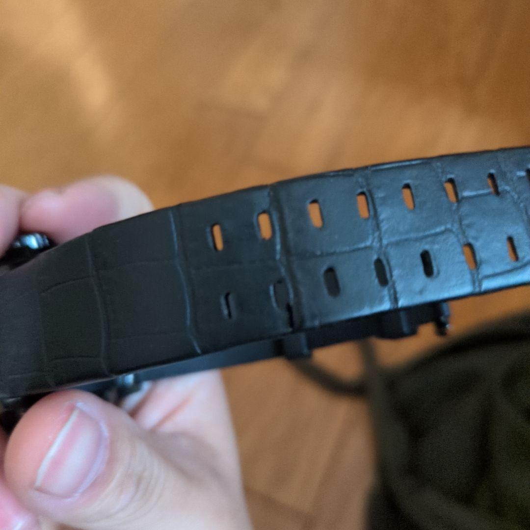 Hamilton ブラックラバーストラップ 時計