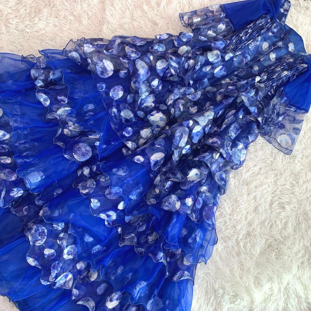 専用♡D90sanline刺繍/スパンコール/ビーズ◆パーティ/社交ダンスドレス