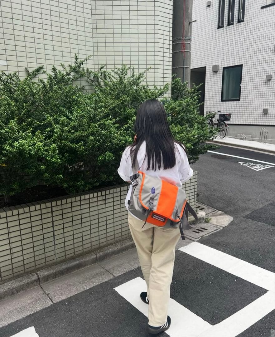 TIMBUK2 メッセンジャーバック　オレンジ　グレー　古着