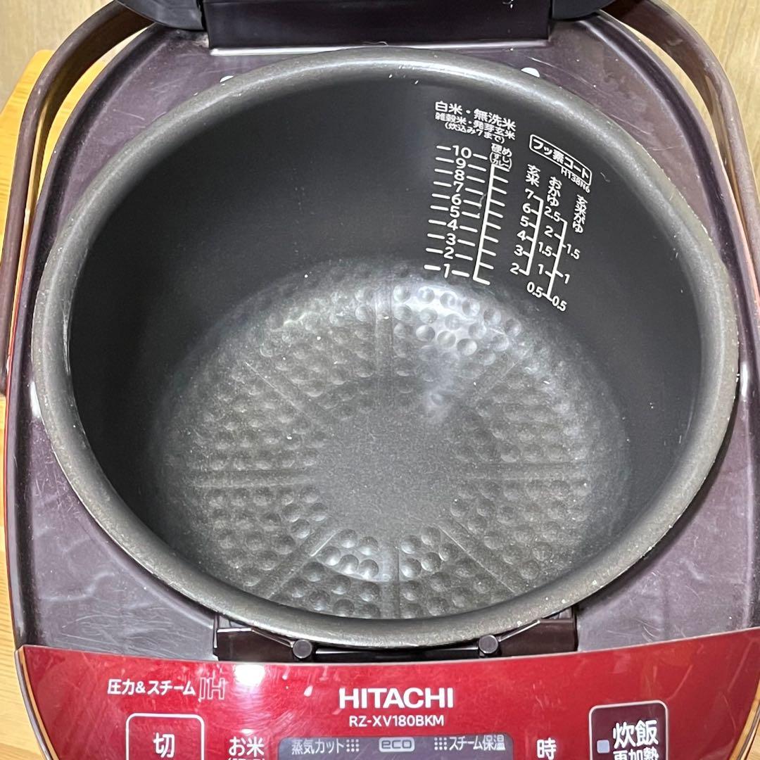 日立　2017年　10合スチームカット炊飯器 RZ-XV180BKM