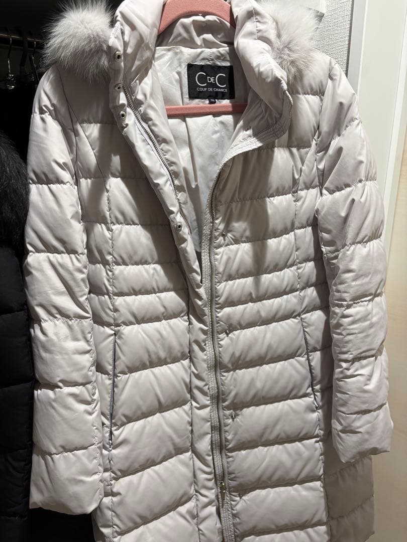 クードシャンス 【洗濯フード取り外し可】BASIC ロング丈ダウンコート 38