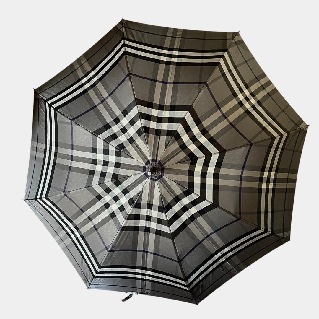 BURBERRY　バーバリー　長傘　アンブレラ　ノバチェック　木製ハンドル