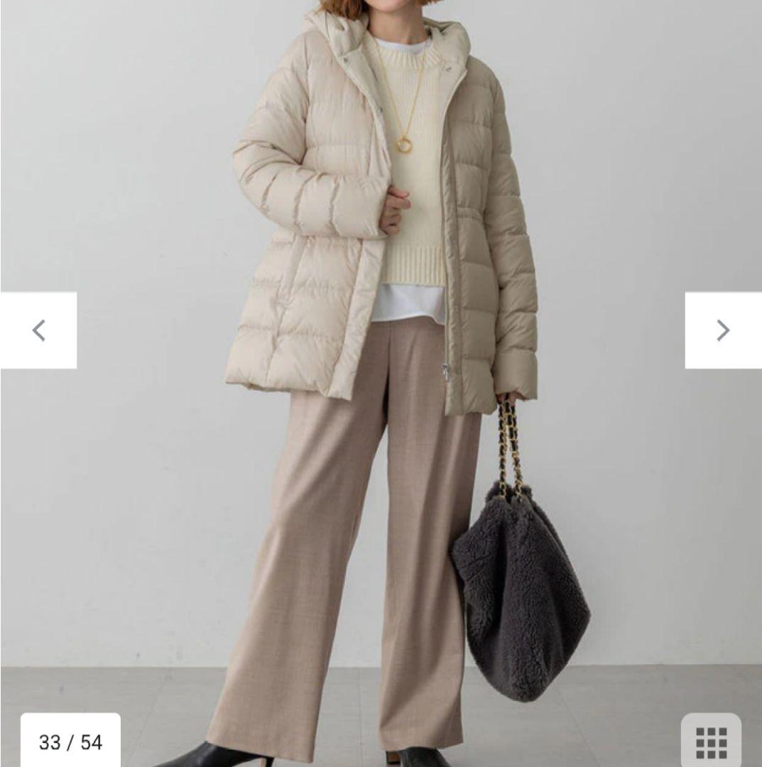 23区【VERY掲載/新色追加】シレータフタ ミドル丈 ダウンコート