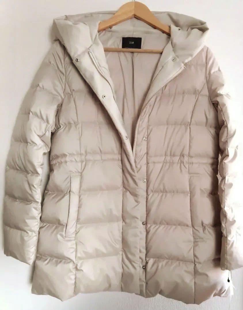 23区【VERY掲載/新色追加】シレータフタ ミドル丈 ダウンコート