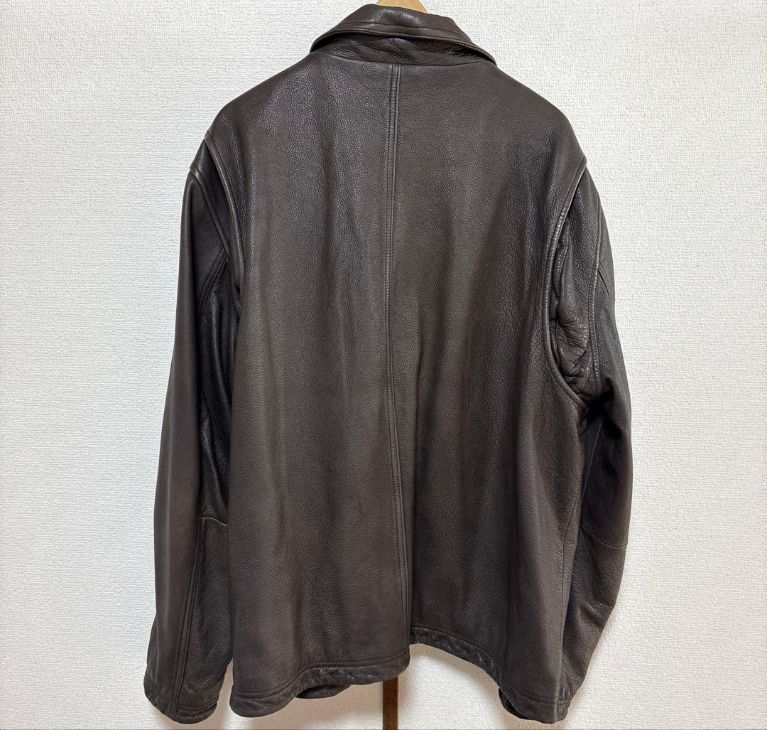 エディーバウアー Eddie Bauer スイングトップ レザージャケット L