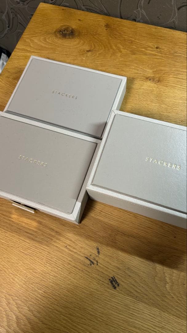 お値下げ！STACKERSミニジュエリーボックス3段トープグレージュスタッカーズ