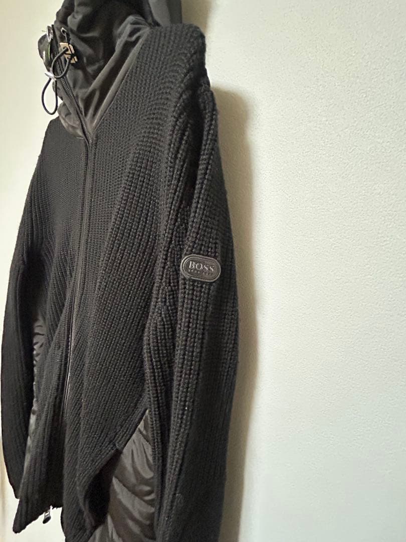 HUGO BOSS ヒューゴボス ニット ジャケット パーカー キルティング M