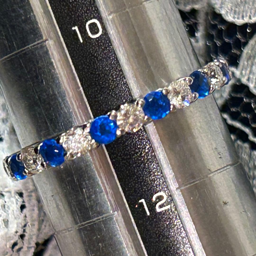 リン　アウイナイト　ホワイトトパーズ　K18 ホワイトゴールド　リング指輪