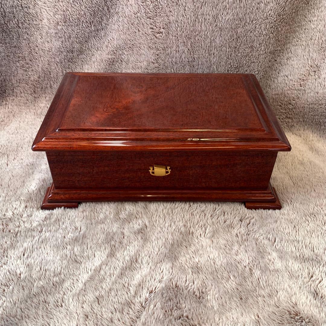 SANKYO ORPHEUS マホガニー木製オルゴール