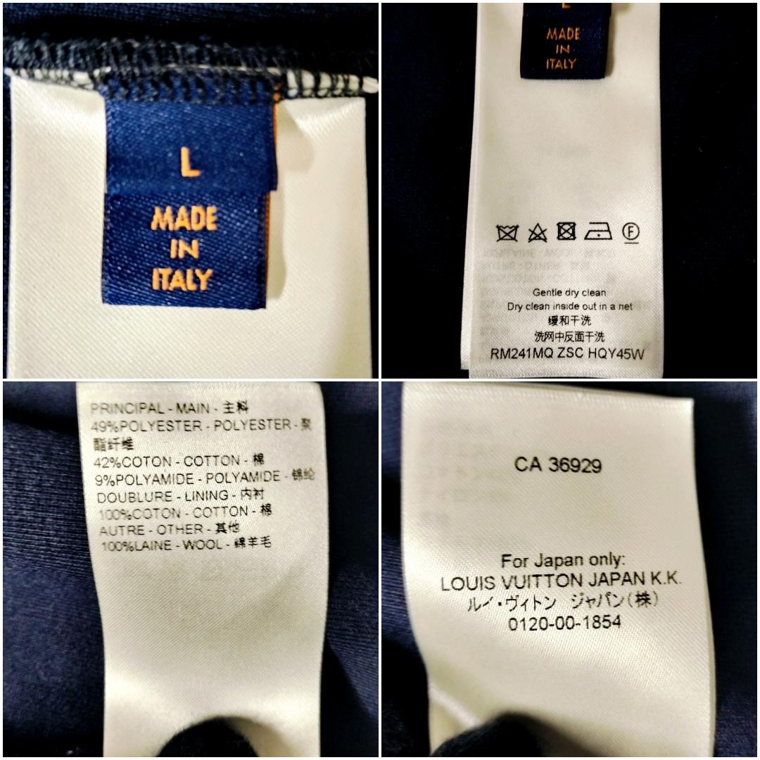 極美品・24SS★ルイヴィトン モノグラム シグネチャー刺繍 トラックジャケット