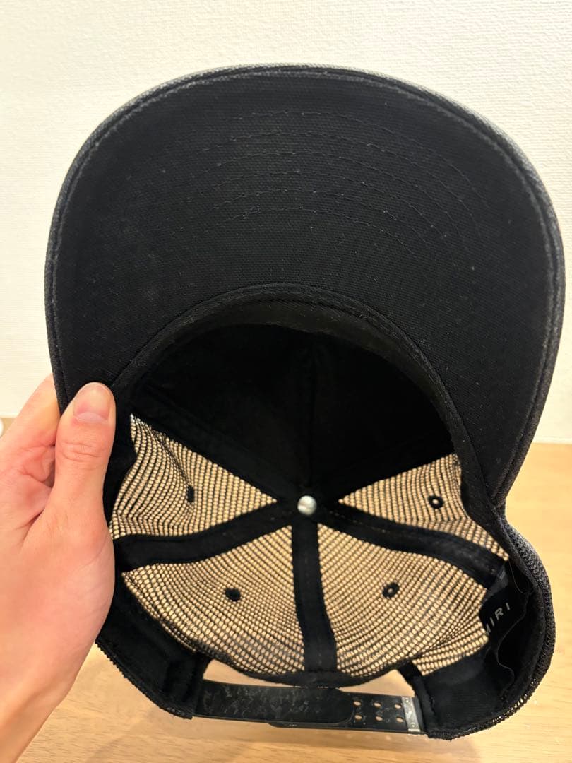 AMIRI メッシュキャップ　ブラック【スポン・ジボブ】