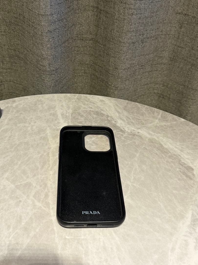 PRADA サフィアーノ14promax iPhoneケース　黒