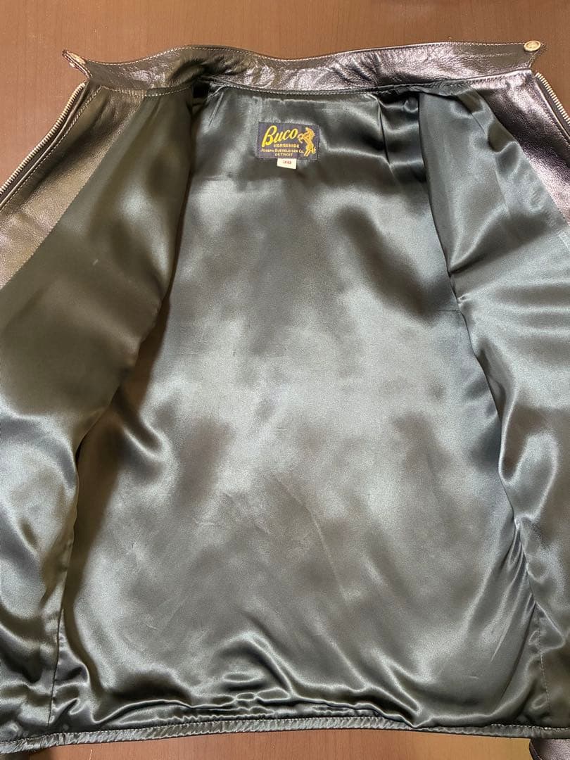 BUCO J-100 シングルライダースジャケット（ホースハイド・茶芯）