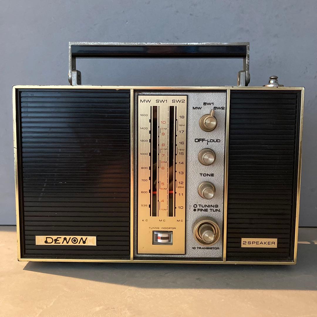 DENON T-80D 3BAND 10TRANSISTOR ラジオ ジャンク