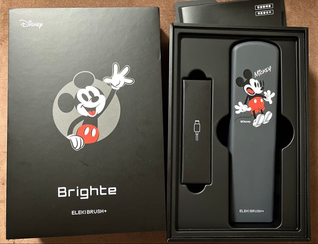 【値下げしました】ELEKI brush+ ミッキーマウス 美顔器、クリップ付き