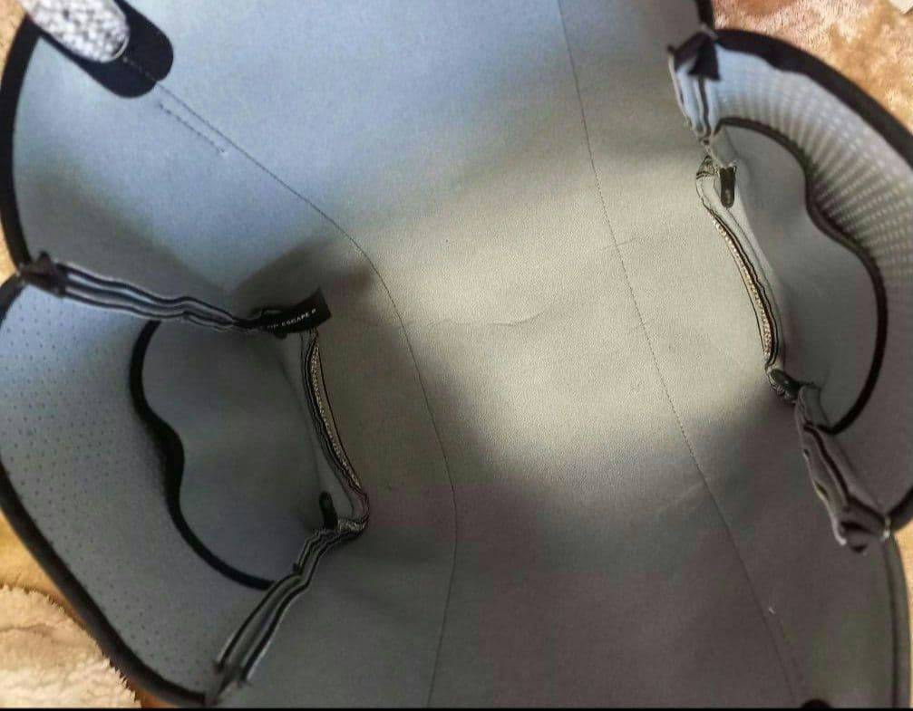 ステートオブエスケープ ライトグレー トートバッグ