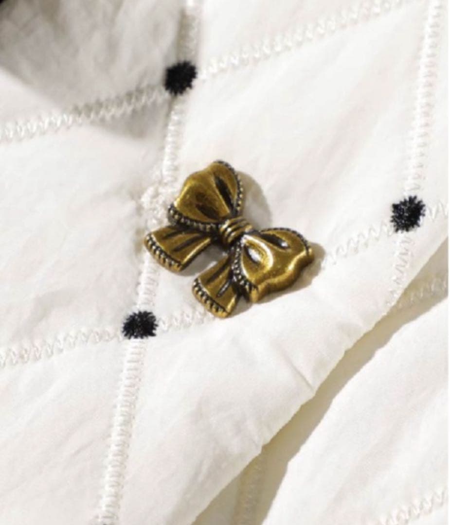 ラポミプチ LA POMME petit キルティング ジャケット ダウン M