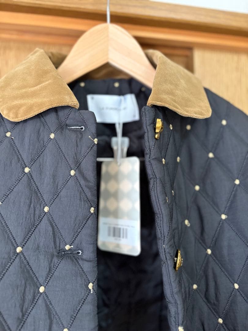 ラポミプチ LA POMME petit キルティング ジャケット ダウン M