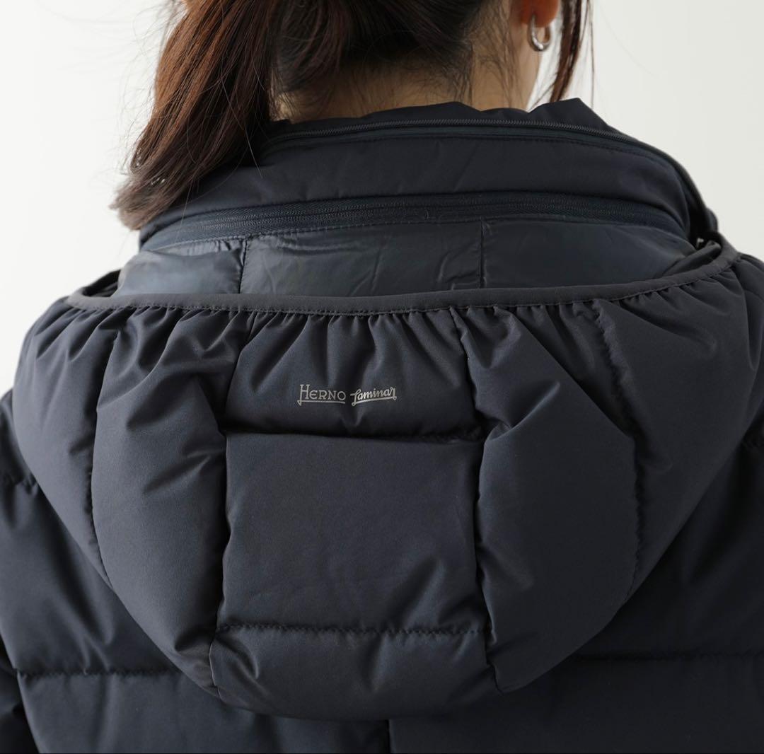 HERNO Laminar フード付きダウンコート