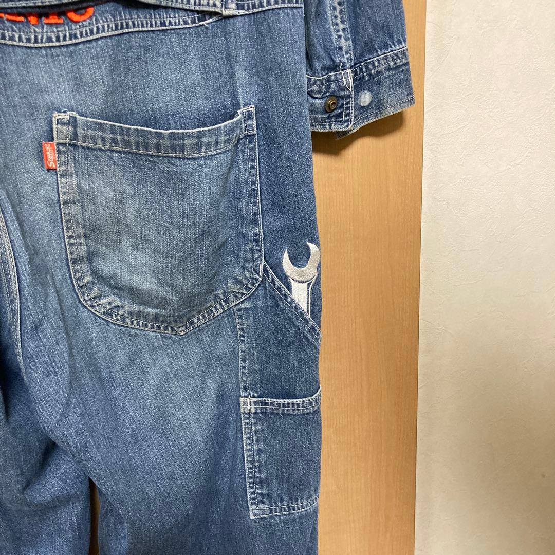 Snap-on デニムオーバーオール