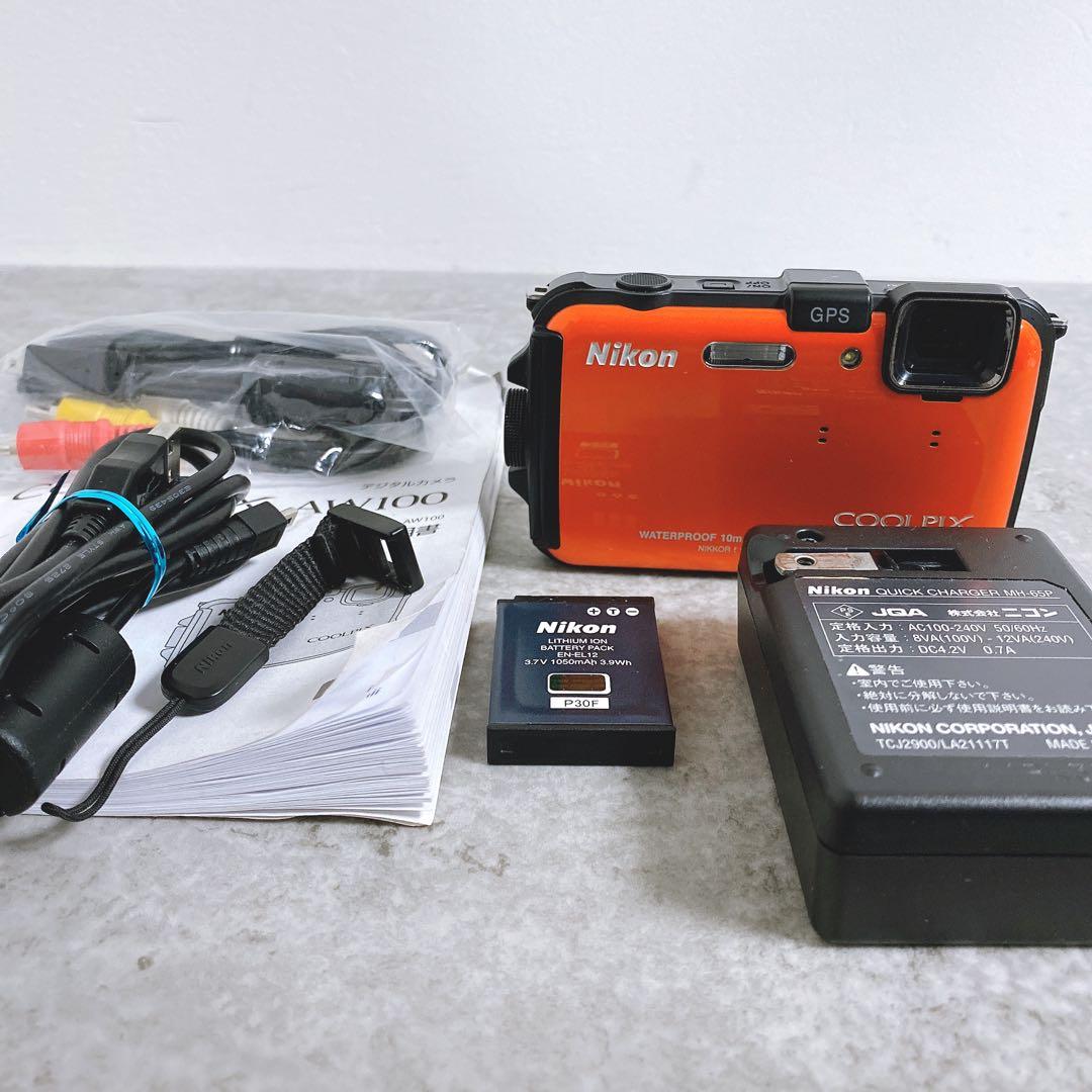 Nikon COOLPIX AW100 防水 デジタルカメラ GPS