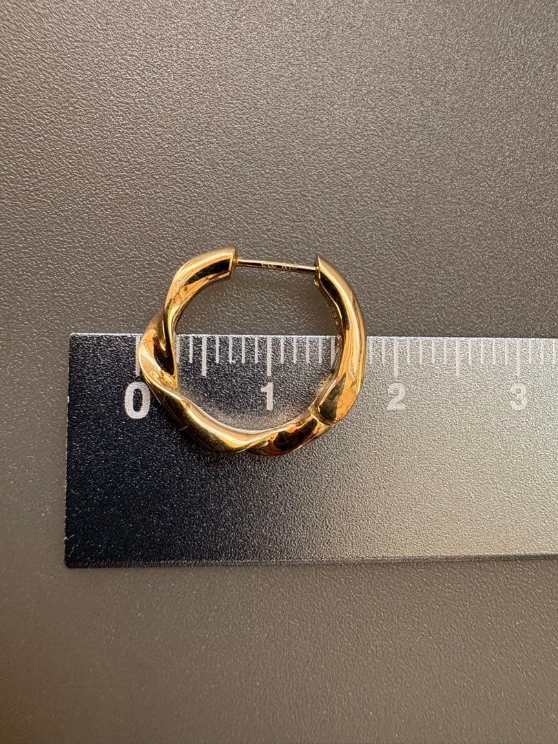 ✨ete✨ハグピアス ツイスト✨K18 925✨片耳✨<No.1531>✨