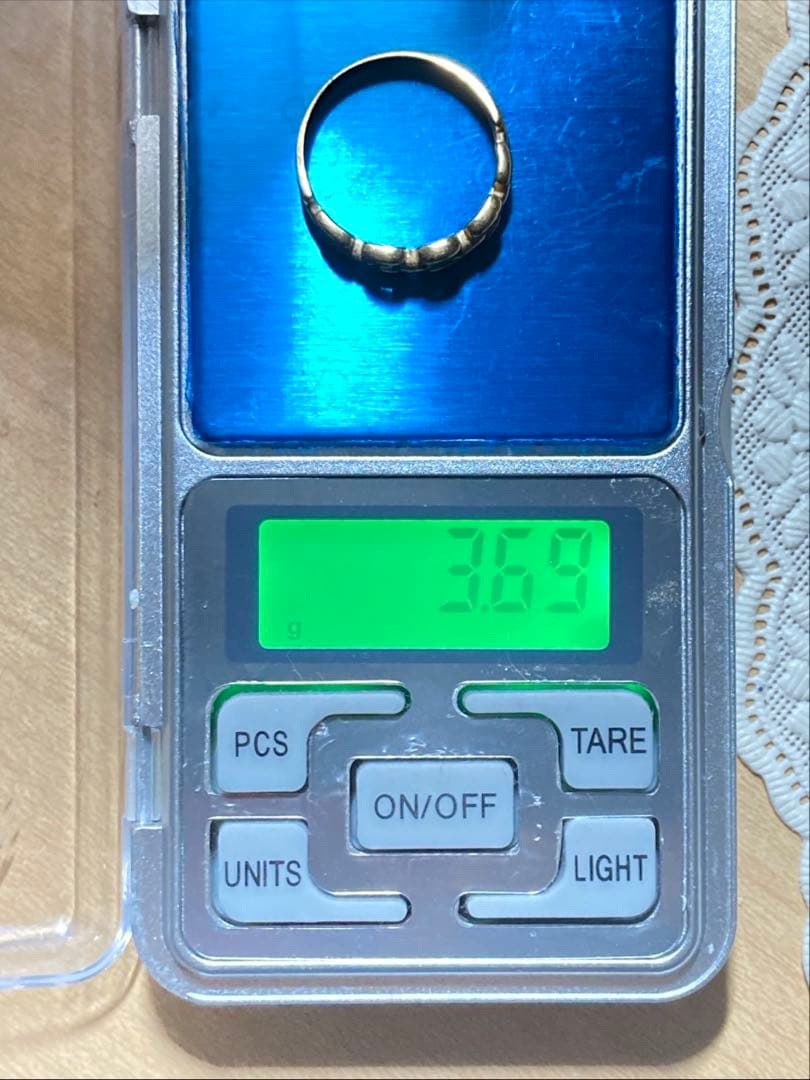 K18チェーン形デザインリング