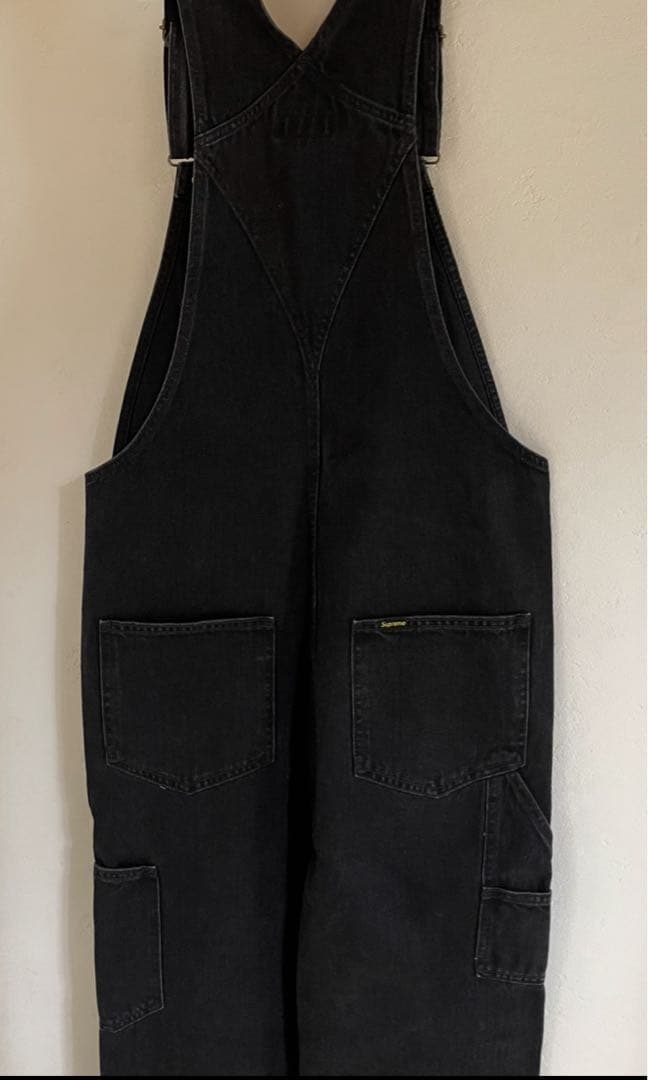 Supreme オーバーオール S ブラックデニム　BOXロゴ